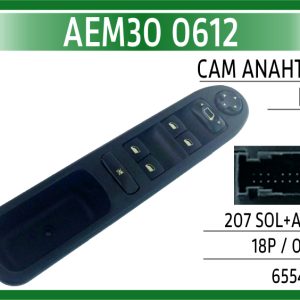 CAM ANAHTARI PSA 207 SOL+AYNA 18P / 07-18