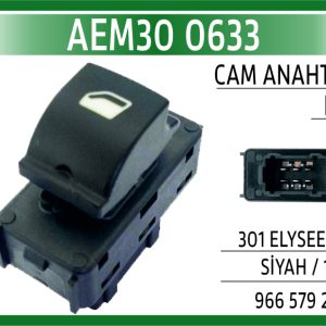 CAM ANAHTARI PSA 301 ELYSEE DS3 SİYAH / 11-19
