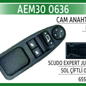 CAM ANAHTARI PSA SCUDO EXPERT JUMPY SOL ÇİFTLİ 07-