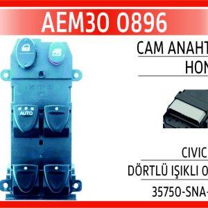 CAM ANAHTARI HONDA CIVIC SOL DÖRTLÜ IŞIKLI 06-12