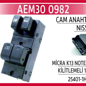 CAM ANAHTARI NISSAN MİCRA K13 NOTE SOL KİLİTLEMELİ