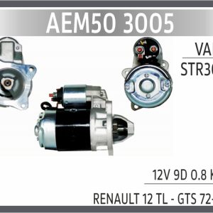STR3005 RENAULT 12 TL - GTS 72-85 12V 9D 0.8 KW